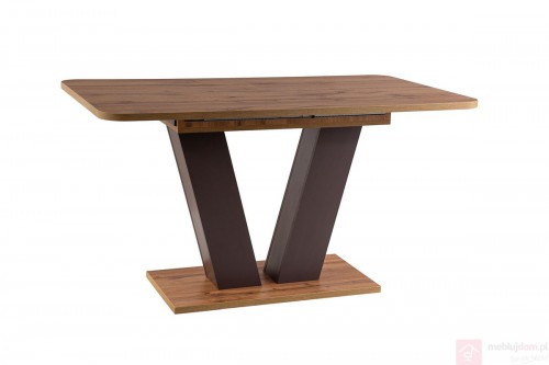 ​Стол раскладной Signal Platon 136 (176) x80 Дуб Вотан / Коричневый